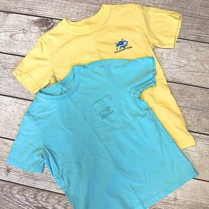 🐟Lot of 2 Southern Tide and Vinyard Vines boy’s shirts Size 7🐳